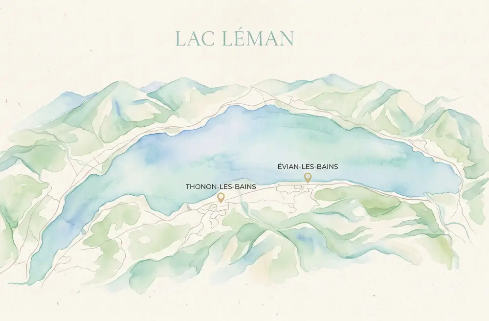 Zone d'intervention Chouchoute-toi - bassin lémanique, Évian, Thonon